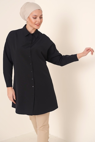 Bigdart 5845 Tesettür Tunik - Siyah 001