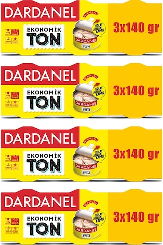 Dardanel Eko Ton Balığı 3x140 Gr X 4 Adet