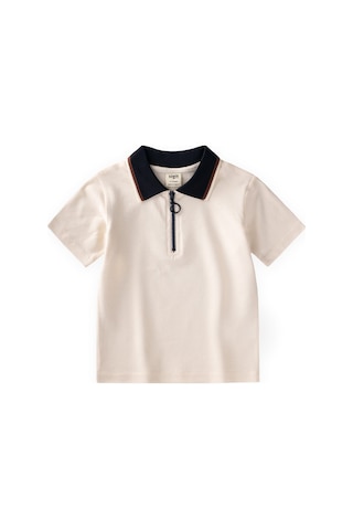 Cigit Polo Yaka T-shirt 2-10 Yaş Ekru