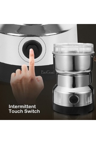 Esogoal Çelik Kahve Öğütücü Paslanmaz Çelik Ev Elektrikli Kahve Makinesi Öğütücü Baharat Kahve Çekirdeği Elektrikli Cezve 46565995