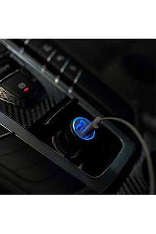 Abatech Çift Usb Girişli 3.4 Amper Çakmaklık Şarj Cihazı SİYAH