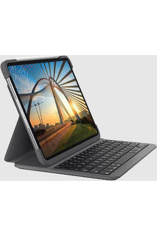 Logitech Slim Folio 12.9 Inç Apple Uyumlu iPad Pro Için Klavyeli Kılıf -Türkçe