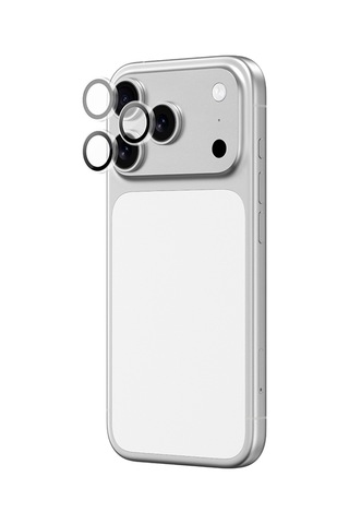 Apple Uyumlu iPhone 17 Pro Max Amazingthing Anti Reflective Kamera Lens Koruyucu Uygulama Aparatlı Şeffaf