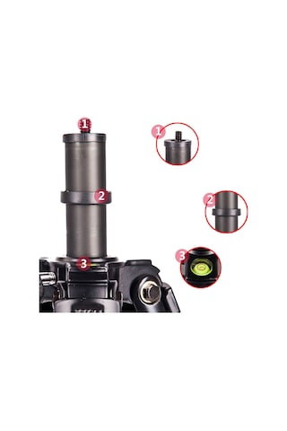 Deyatech 3642B 133Cm Dslr Ve Video Kamera Için Hafif Tripod