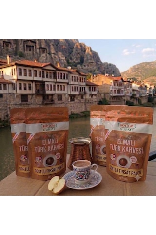 Köylüm Gurme Amasya Elmalı Türk Kahvesi 100 Gr 4 Adet