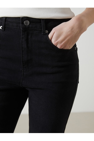 Lcw Jeans Siyah Mars Flare Kadın Jean Pantolon