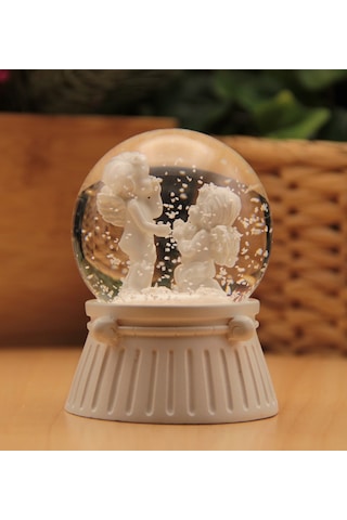 Melek Işıklı Kar Küresi