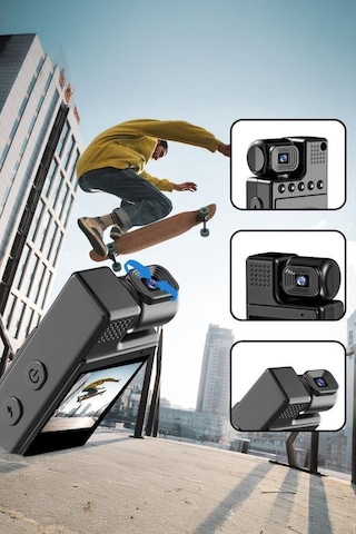 Xindoker L9 Wıfı Ultra Hd Infrared Gecelik Görüntü Kaydedici: Taşınabilir, Ekranlı, Toplantı Ve Spor Etkinlikleri İçin Işıksız Kaliteli Kayıt Siyah