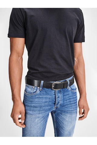 Jack & Jones Erkek Kemer Paul Ather Belt Noos-31855 Siyah