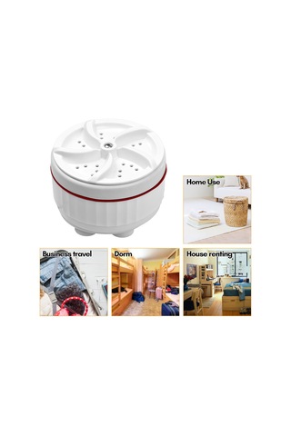 Aubyhe Usb Çalışır Minik Ultrasonik Yıkama Aleti - Süper Absorbanslı, Giyim/çorap/bebek Giysisi İçin Taşınabilir Beyaz