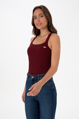 U.S. Polo Assn. Kadın Bordo Kare Yaka Kazak 50314626-VR177