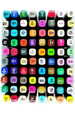 Masis Çift Taraflı Twin Grafik Marker Kalem Seti 80 Renk