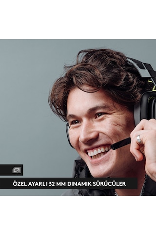 Logitech Astro A10 Kablolu Playstation Için Oyuncu Kulaklığı, Siyah