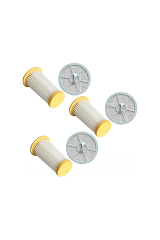 Fc8260 Fc8261 Fc8262 Fc8264 İçin 3x Elektrikli Süpürge Parçaları Hepa Filtresi Ve 3x Yuvarlak Hava Çıkış Filtresi