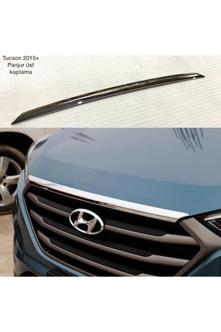 Hyundai Tucson Kaput Ucu Panjur Üst Kromu Nikelajı 2015-2018