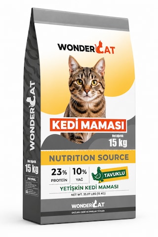 Wondercat Tavuklu Yetişkin Kedi Maması 15 Kg
