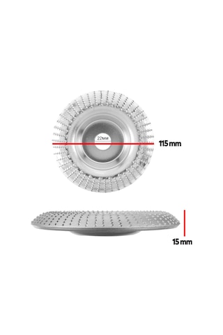 Ahşap Taşlama Törpüleme Oyma Eğe Diski Ahşap Kesici Kesme 115 mm