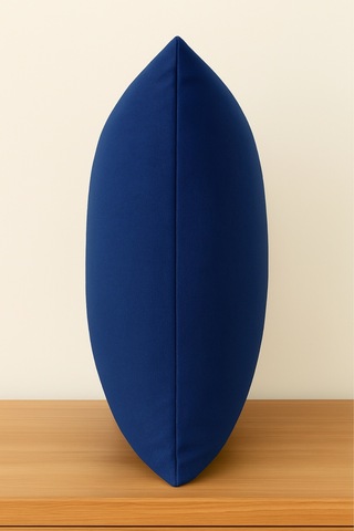Luna Serisi Kadife Dokulu Kırlent Kılıfı 30 X 50 Cm - Lacivert