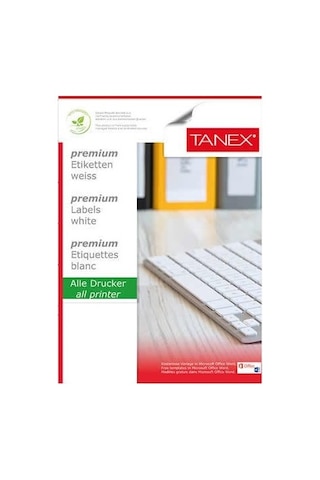 Tanex Tw-2047 210x47,81mm 100 Lü Lazer Etiketi