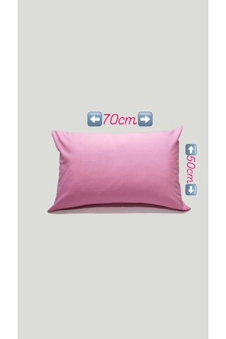 50x70cm 2adet %100 Cotton Yastık Kılıfı Lila