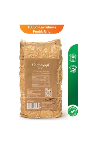 Canbakkal Kavrulmuş Fındık Unu Pasta Kurabiye ve Tatlı Yapımı İçin 500 G