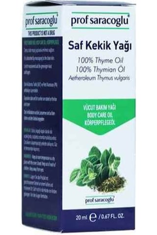 Prof Saraçoğlu Saf Kekik Yağı 20 ML
