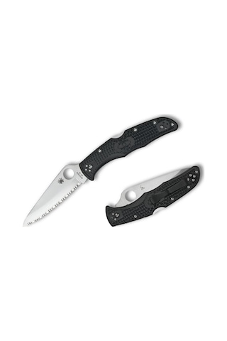 Spyderco Endura 4 Black Lightweight Spyderedge Kamp Çakı Siyah