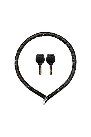 Jenerik Yuma Ym-752 Motorsiklet Kilidi Anahtarlı Körüklü Siyah Boy : 120cm-çap : 22mm