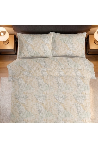 Aryıldız Home Leaves %100 Pamuk Tek Kişilik Nevresim Takımı Renkli