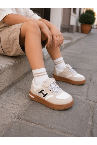 Mini Bonito Kız Erkek Çocuk Günlük Sneakers Spor Ayakkabı Şık Ve Rahat Çocuk Ayakkabısı Beyaz