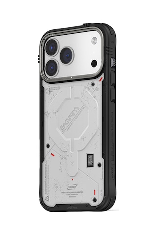 Apple Uyumlu iPhone 17 Pro Max  Kılıf M-safe Şarj Özellikli Airbag Tasarımlı Skinarma Vigor Kapak Beyaz Beyaz