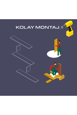 Minimalist Duvar Rafı Beyaz