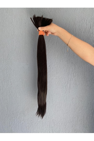 Sentetik - Gerçek Karşım İnsan Saçı 60cm 190 Gram
