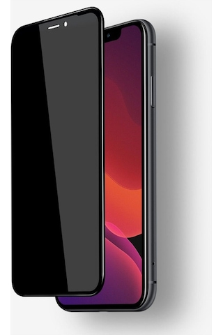 Apple Uyumlu   iPhone 11 Hayalet Kırılmaz Cam Privacy Tam Kaplayan Ekran Koruyucu-anti Static Özellikli