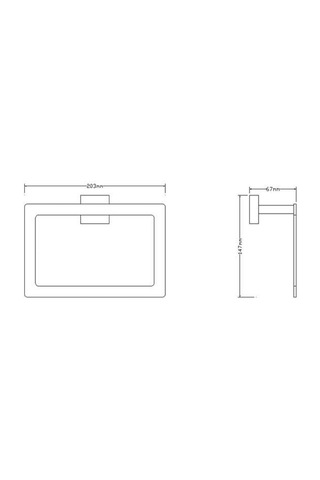 Fontana Kare Havluluk Krom Fc-50105 Krom