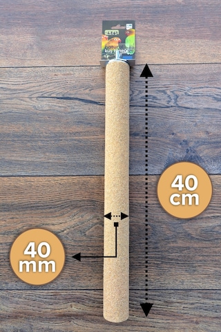 Pedikür Papağan Tüneği 40 Cm, 40 Mm Macaw Kakadu Jako Amazon L242
