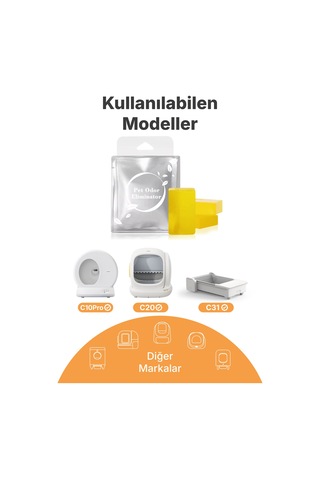 Akıllı Kedi Tuvaletleri Koku Giderici Jel Odor Eliminator Ferahlatıcı 3 Lü Paket