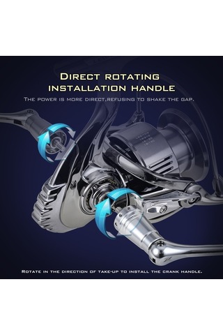 Maoyaya Leofıshıng Se2000 Paslanmaz Çelik Şaftlı Düzgün Dönen Balık Olta Makinası, Alüminyum Makara İle Yüksek Performans Balık Avı