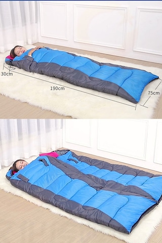 Efsane Kamp - Uyku Tulumu 2kg +5c To -10c - Mavi