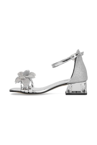 Elit Br-f-105-25y Filet Kız Çocuk Abiye Ayakkabı Gümüş Gümüş