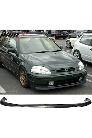 Honda Civic Sir Ön Lip Parlak Siyah Plastik Ön Ek Karlık 1996 1997 1998 Makyajsız Kasa Karlık+bodykit+ek