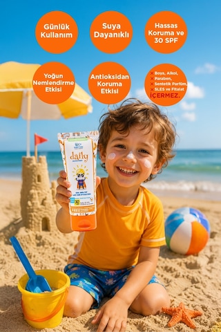 Babyton Bebek&Çocuk Doğal Güneş Kremi 30 SPF 100 ML