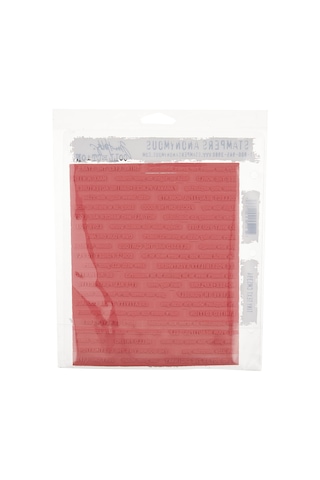 Tim Holtz - Stampers Anon Cms394 Tıny Tim Holtz Stamp Clıng Rbbr Damga Seti, Küçük Metinli, Tek Boy