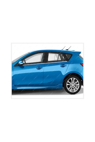 Mazda 3 Hb Krom Cam Çıtası 4 Prç P.Çelik 2009-2014 Arası