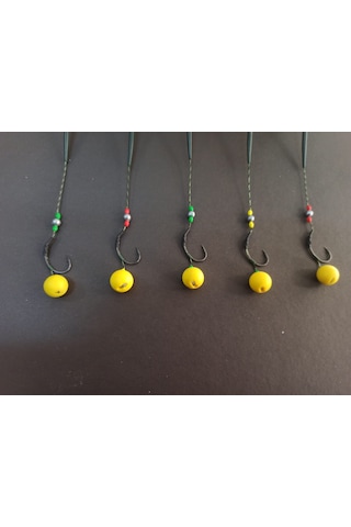 Sazan Rig Küspe Aparatlı Karışık Rig Takımı 5’li Set