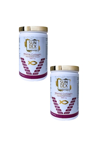 Sundex Marine Collagen Hidrolize Balık Kolajeni 2 x 300 G