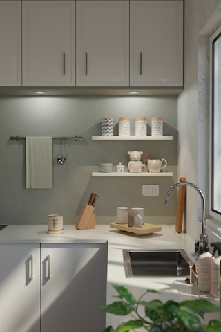 Yankı-BYEG 2li 60 cm Mat Beyaz Mdf Duvar Rafı Gizli Bağlantı Kitaplık