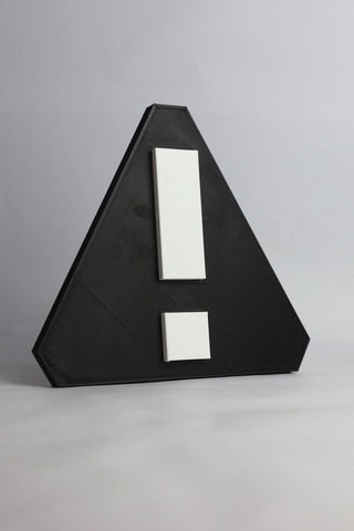 Dikkat Dekoratif - 3 Boyutlu Tabela 17cm