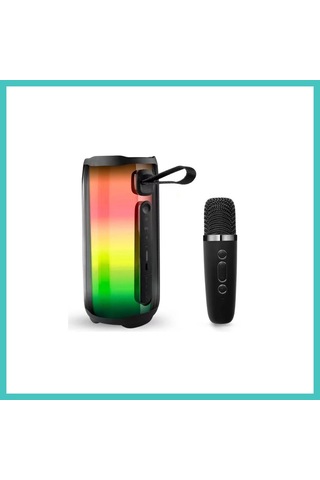 Ny Joy Pluse 5 Mikrofonlu Rgb Kablosuz Hoparlör - Siyah Nyjoybz