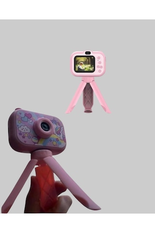 1080p Hd Çocuk Vlog Kamerası Tripod Ve Glblseme - 53 Eğitici Oyunlarl